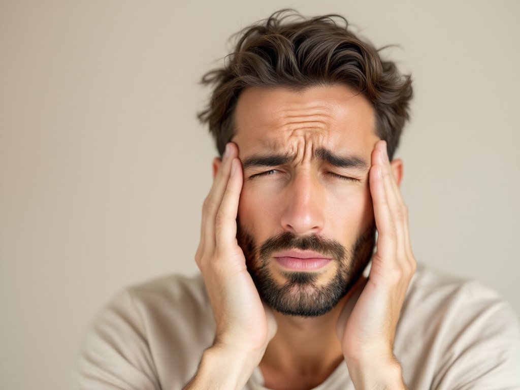 Sensation de barre au front : causes et soulagement