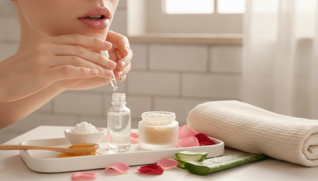 découvrez la routine de soin naturel idéale pour des lèvres parfaitement douces et hydratées au quotidien. astuces et conseils pour sublimer votre sourire en toute simplicité.