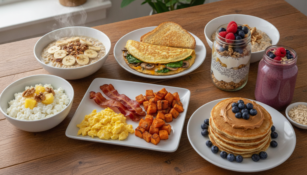 découvrez les 7 meilleurs menus de petit-déjeuner spécialement conçus pour favoriser la prise de masse musculaire, alliant saveurs et nutrition optimale.