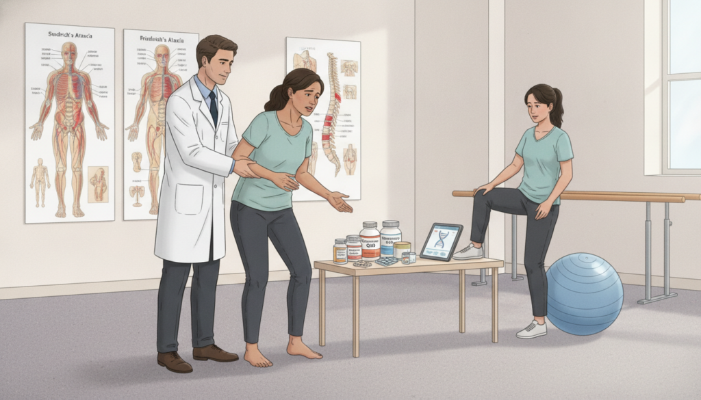 découvrez les symptômes clés de l'ataxie de friedreich et les options de traitements disponibles pour mieux gérer cette maladie neurodégénérative.